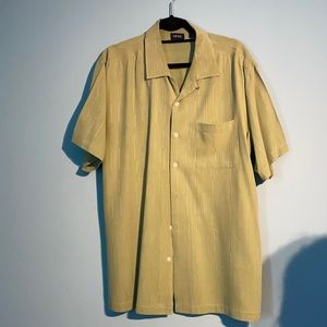 Silk short sleeved button-down